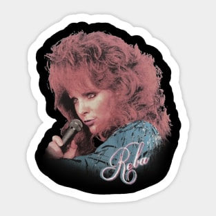Reba McEntire // Vintage Faded 80s Sticker